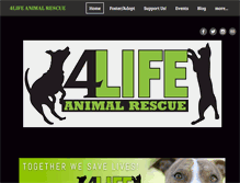 Tablet Screenshot of 4liferescue.org